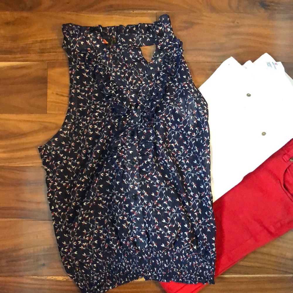 Ruffle tank